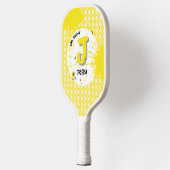 Raquette De Pickleball Tournesol Aquarelle avec Papillons Comme Jaune (Gauche)