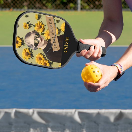 Raquette De Pickleball Trailblazer Daisies Kitsch Personnalisé (Insitu)