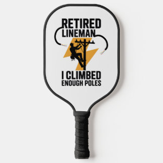 Raquette De Pickleball Travailleur de ligne électrique Graphique de foudr