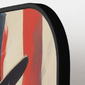 Raquette De Pickleball Trending Custom Message Trump 2024 (Détail gauche)