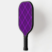 Raquette De Pickleball Très belle à damiers motif de violet (Gauche)