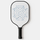 Raquette De Pickleball Triangles Triangulaires Triangulaires modernes géo (Recto)