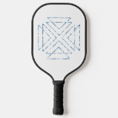 Raquette De Pickleball Triangles Triangulaires Triangulaires modernes géo (Verso)