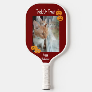 Raquette De Pickleball Trick Or Treat Cats , Photo, Customize