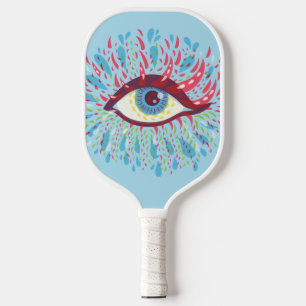 Raquette De Pickleball Trippy Oye Psychedelic Art