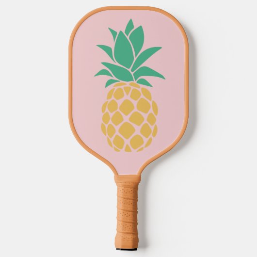 Raquette De Pickleball Tropical Ananas Monogram Stripe (Verso)
