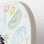 Raquette De Pickleball Tropical/beach yeti/bigfoot (Détail gauche)