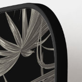 Raquette De Pickleball Tropical Palm Fronds avec Initiales Monogrammes (Détail gauche)