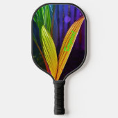 Raquette De Pickleball Tropical Palm Fronds brillant coloré Personnalisé (Recto)