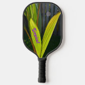 Raquette De Pickleball Tropical Palm Fronds brillant coloré Personnalisé (Verso)