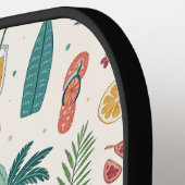 Raquette De Pickleball Tropical Summer Beach Pattern (1) (Détail gauche)