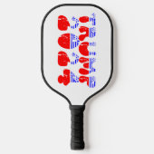Raquette De Pickleball Trump 2024 Patriotic Super Retro (Recto)