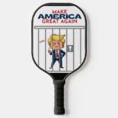 Raquette De Pickleball Trump derrière les barreaux (Recto)