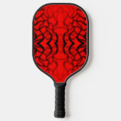 Raquette De Pickleball Tubulaire Noir Et Rouge (Verso)