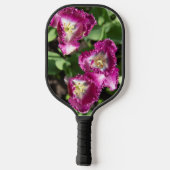 Raquette De Pickleball Tulipes mignonnes pourpres dans le jardin (Verso)