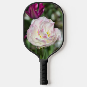 Raquette De Pickleball Tulipes rose vif par jour ensoleillé