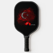 Raquette De Pickleball Turkey flag (Recto)