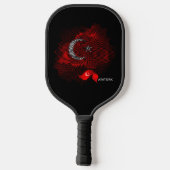 Raquette De Pickleball Turkey flag (Verso)