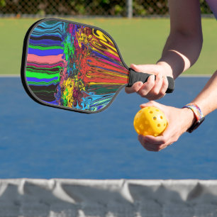 Raquette De Pickleball Twirlers colorés Abstraits / Poussés et Pinchés /