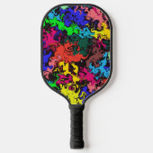 Raquette De Pickleball Twirls colorés Abstraits / (Recto)