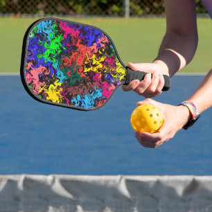 Raquette De Pickleball Twirly coloré Abstrait /