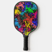 Raquette De Pickleball Twirly coloré Abstrait / (Verso)