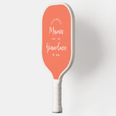 Raquette De Pickleball Typographie de script établie par une grand-mère c (Gauche)
