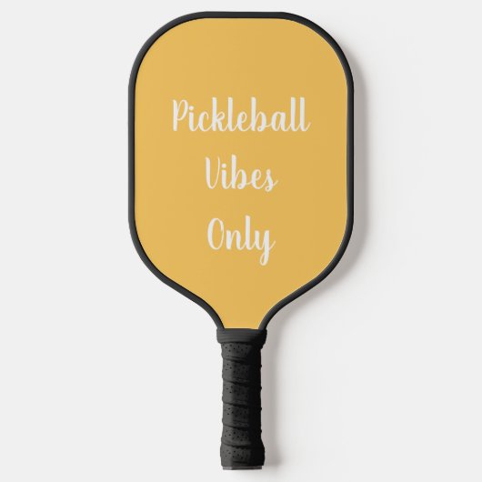 Raquette De Pickleball Typographie jaune Pickleball (Recto)