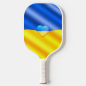 Raquette De Pickleball Ukraine Drapeau Pickleball Paddle Coeur - Liberté (Recto)