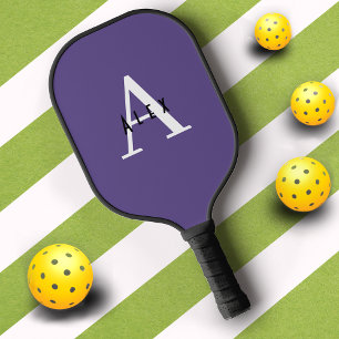 Raquette De Pickleball Ultra violet violet moderne Monogramme mignon