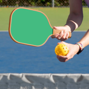 Raquette De Pickleball un arrière - plan vert avec une bordure blanche