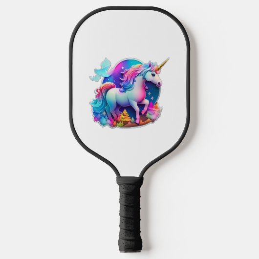 Raquette De Pickleball Un Beau Sticker Unicorn (Recto)