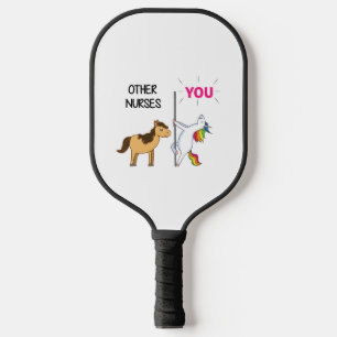 Raquette De Pickleball Un Cadeau Unicorne Pour Infirmière