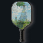 Raquette De Pickleball Une femme avec un parasol Claude Monet<br><div class="desc">Femme avec un parasol - Madame Monet et Son Fils. Claude Monet. 1875. Reproduction d'oeuvres d'art célèbres dans le domaine public.</div>