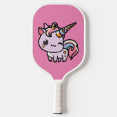 Raquette De Pickleball Une mignonne licorne kawaii (Verso)
