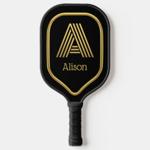 Raquette De Pickleball Une Pagaie De Pickleball Initiale En Or