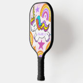Raquette De Pickleball Unicorne Rainbows personnalisée (Gauche)