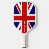 Raquette De Pickleball Union Jack - Drapeau du Royaume-Uni - Personnalisé (Verso)