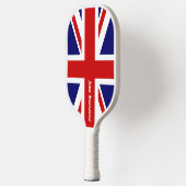 Raquette De Pickleball Union Jack - Drapeau du Royaume-Uni - Personnalisé (Gauche)