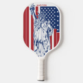 Raquette De Pickleball USA Liberty nom personnalisé (Verso)