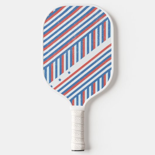 Raquette De Pickleball USA Patriotic Stars & Stripes Rouge Blanc & Bleu (Recto)