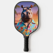 Raquette De Pickleball Vacances Hippopotame (Verso)