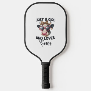 Raquette De Pickleball Vache Aime Juste Une Fille Qui Aime Les Vaches _1
