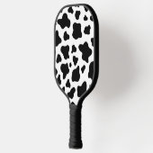 Raquette De Pickleball Vache rustique noire et blanche (Gauche)