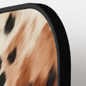 Raquette De Pickleball Vachette animale à la crème Brown (Détail gauche)