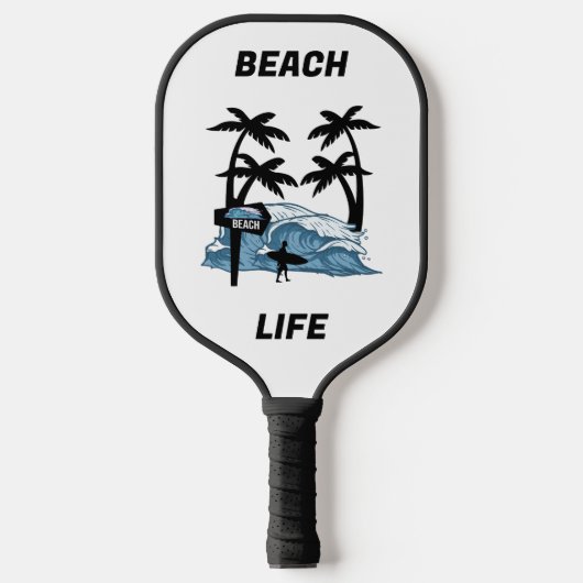Raquette De Pickleball Vague de plage Funny (Recto)