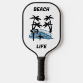 Raquette De Pickleball Vague de plage Funny (Verso)