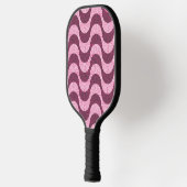 Raquette De Pickleball vagues portugaises en pavé rose moderne (Gauche)