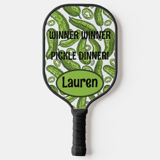 Raquette De Pickleball Vainqueur personnalisé Dîner de chiche (Verso)
