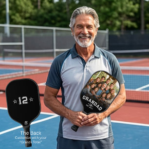 Raquette De Pickleball Varsity Grand-père Photo Héritage Total des Petits